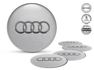 Audi Calcomanías de Rueda Estilo Insignias Bombadas Custom